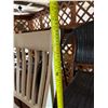 Image 9 : Qty 6 Chairs: 3 White Wooden & 3 Woven, Misc Sizes