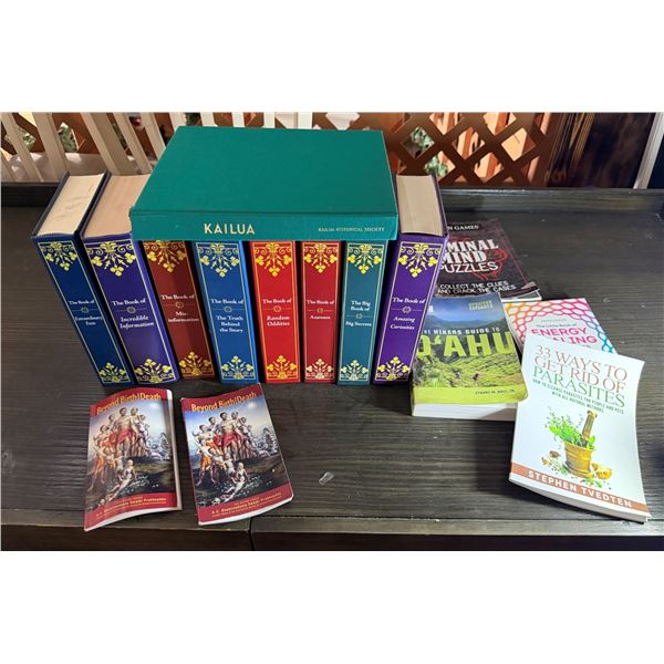Multiple Books: Trivia "The Book Of" Series, Kailua, Hiking Oahu, Puzzles, etc