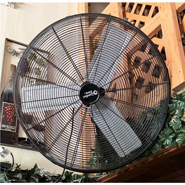Comfort Zone Metal Wall Mount Fan