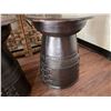 Image 3 : Qty 2 Round Wooden Drum Side Tables 20" Dia, 24"H