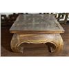 Image 1 : Square Coffee Table w/ Carved Legs & Top  24" x 24" x 17"H