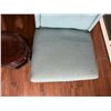Image 5 : Qty 2 Plush Chairs & Round Wooden Table, Misc Sizes