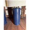 Image 2 : Qty 2 Table Lamps w/ Blue Bases & Shades 13" Dia, 26.5"H