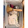 Image 11 : Contents of Cart: Candles, Signs, Trays, Bells, Wooden Reserved Signs, etc Misc Sizes (cart not incl