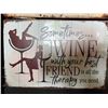 Image 3 : Qty 10 Wine & Business Signs Approx. 8" x 12"
