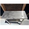 Image 2 : Vevor Rolling Metal Table w/ Undershelf 30" x 12" x 34"H