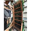 Image 8 : Wooden Arbor 52" x 24" x 87"H w/ Cheers Sign, Light, Artificial Ivy & Grapes
