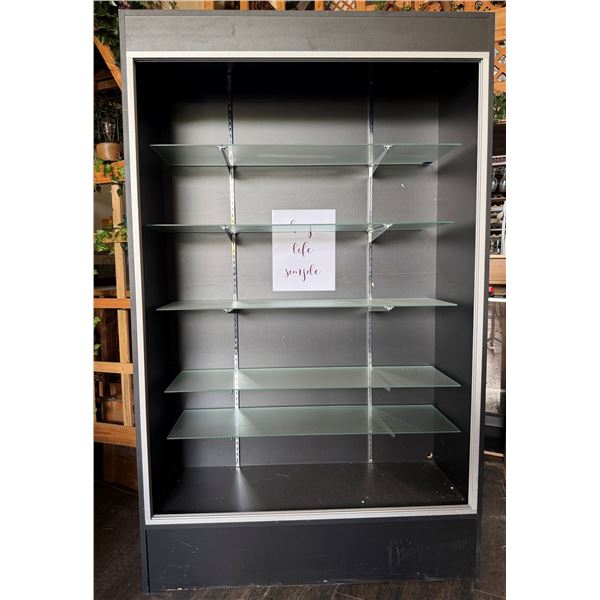 Wooden Cabinet w/ 5 Adjustable Glass Shelves 48" x 18" x 72"H