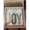Image 3 : Qty 3 Cut-Out Trivets, Grateful & Joy Artwork, Table Lamp, Misc Sizes