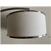 Image 3 : Metal Curved Arc Floor Lamp w/ Drum Shade on Wooden Base 16" Dia, 72"H