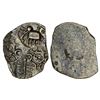 Image 1 : Ancient India: Archaic silver punch-marked coin, Godavari Valley region, 1.07g.