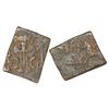 Image 1 : Ancient India: Taxila, inscribed die-struck coinage, copper coin of 'Doyakadesha', 4.24g