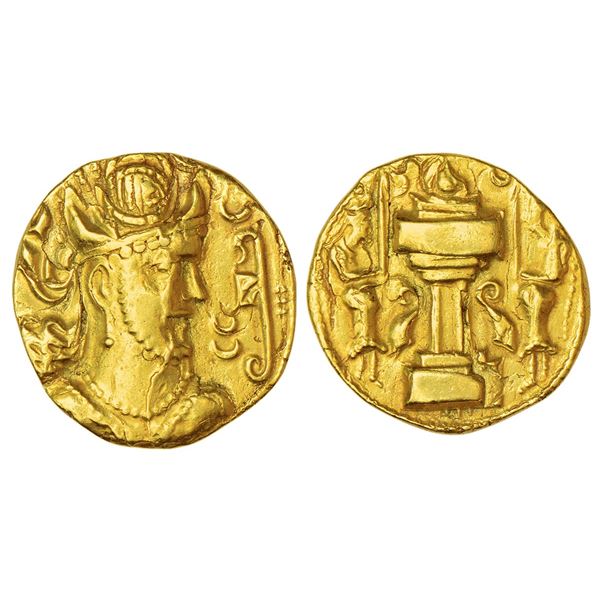 Ancient India: Sasanian Empire, Shahpur II (309-379 AD), gold dinar, 7.16g