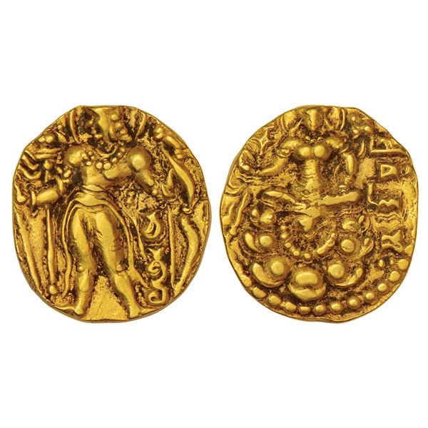 Ancient India: Gupta Empire - gold dinar of Chandragupta II (c.375-415 AD), 8.10g.