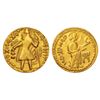 Image 1 : Ancient India: Post Gupta coinage in Bengal, Samatata region - gold dinar, 7.62g.