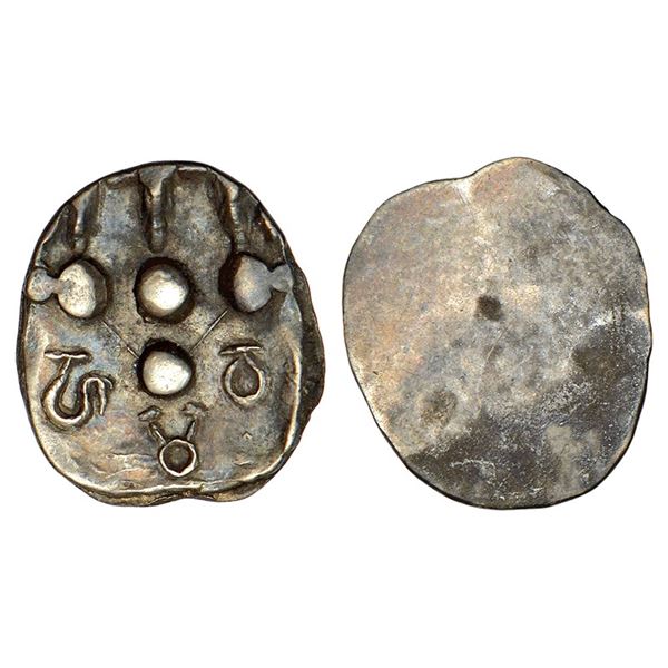Medieval India: Pre-Islamic Sindh - silver damma (c.600-800 AD)
