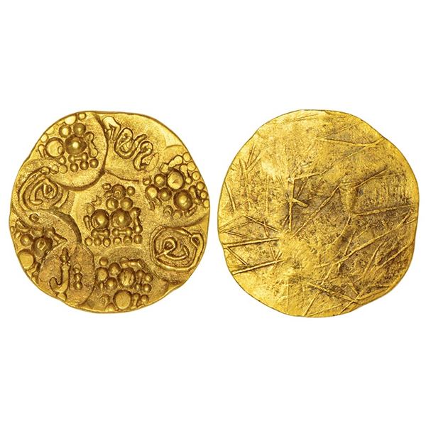 Medieval India: Nolambas of South-Central Karnataka - gold punch-marked, 3.77g