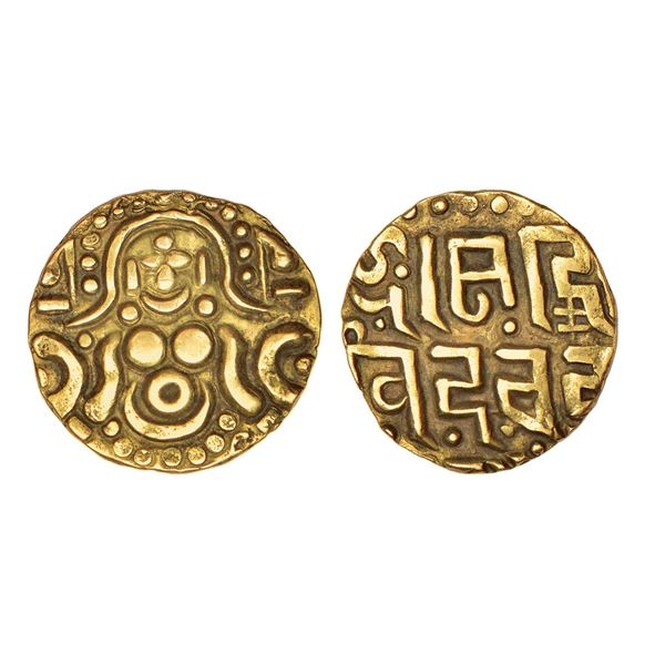 Medieval India: Gahadavalas of Kanuj, base gold 4½ masha, 4.24g
