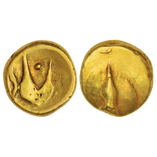 Sultans of Bijapur: Adil Shahs of Bijapur, Hudki gold pagoda, G&G BJ45, 3.35g.