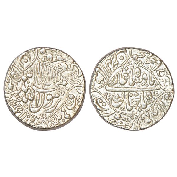 Mughals: Shah Jahan (1628-1658 AD), silver rupee, Surat mint