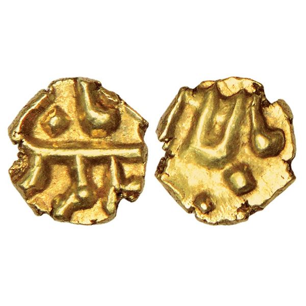 Mughals: Alamgir II (1754-1759 AD), gold fanam, Balapur mint