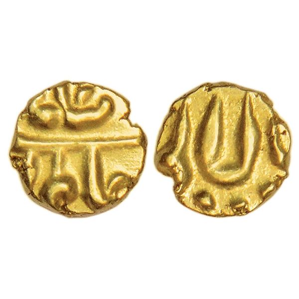 Mughals: Alamgir II (1754-1759 AD), gold fanam, Balapur mint