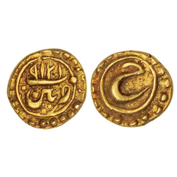 Independent Kingdoms: Mysore, Tipu Sultan (1782-1799 AD), gold fanam, Pattan mint, 0.36g.