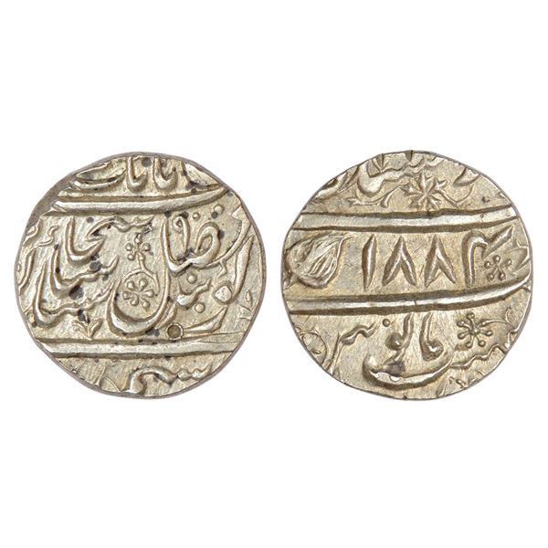 Independent Kingdoms: Sikh Empire, Ranjit Singh (1799-1839 AD), silver rupee, Lahore mint