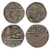 Image 1 : Princely States: Hyderabad, copper paisa (2), in the name of Bahadur Shah II