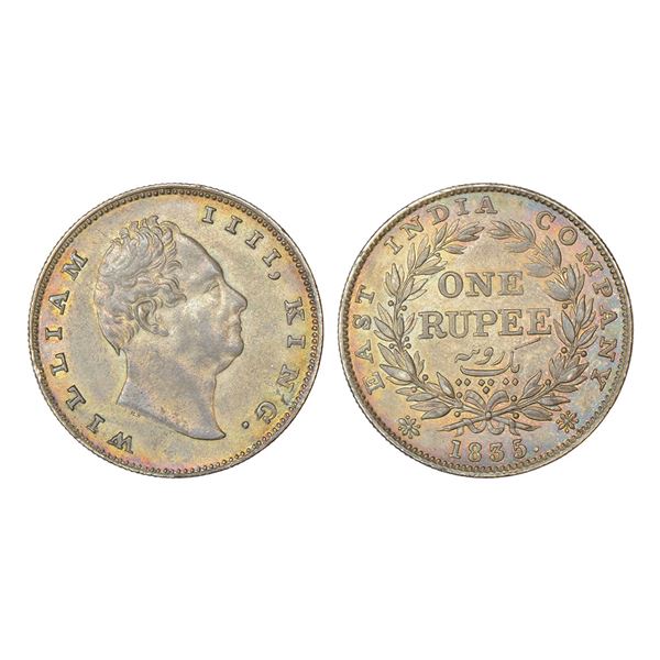 British India: William IV, silver rupee, 1835, Calcutta mint