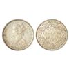 Image 1 : British India: Victoria Queen, silver ½ rupee, 1862, Bombay mint