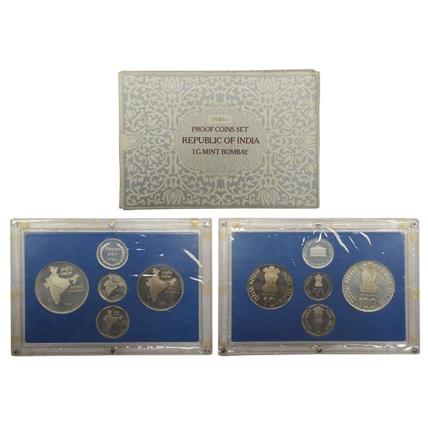 Republic of India: 1982, National Integration, Proof set of 4 coins