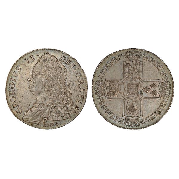 Foreign: Great Britain, George II, silver crown, 1746, KM 585.3, 30.10g