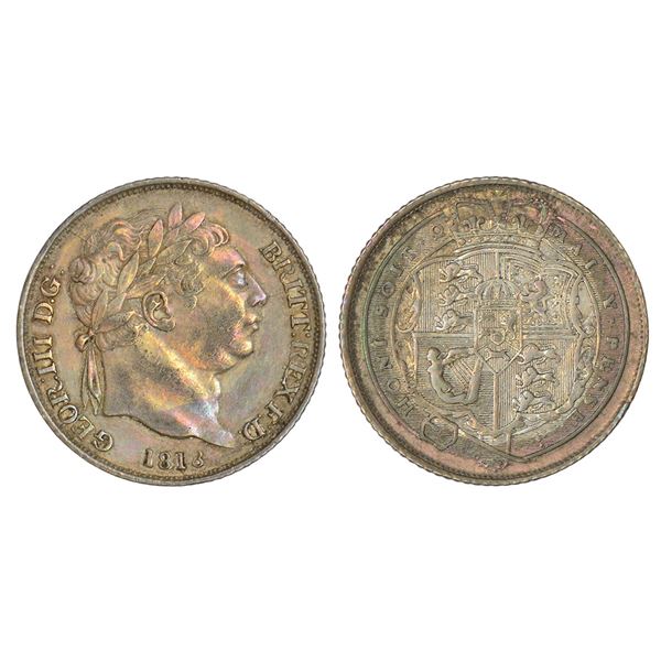 Foreign: Great Britain, George III, silver 6 pence, 1818, KM 665, 2.81g.