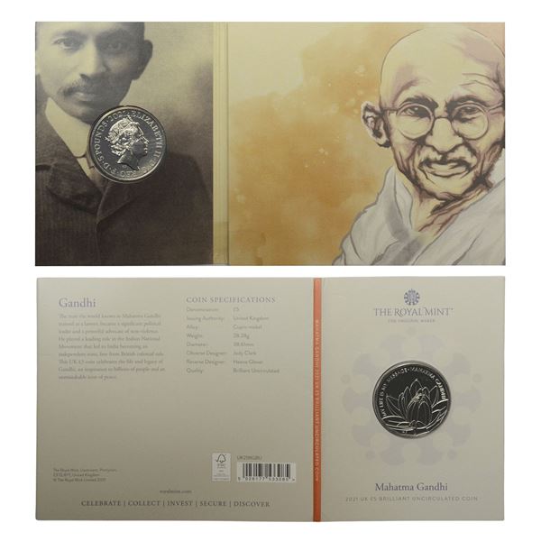 Foreign: Great Britain, Elizabeth II, Brilliant Uncirculated cupro-nickel 5 pound