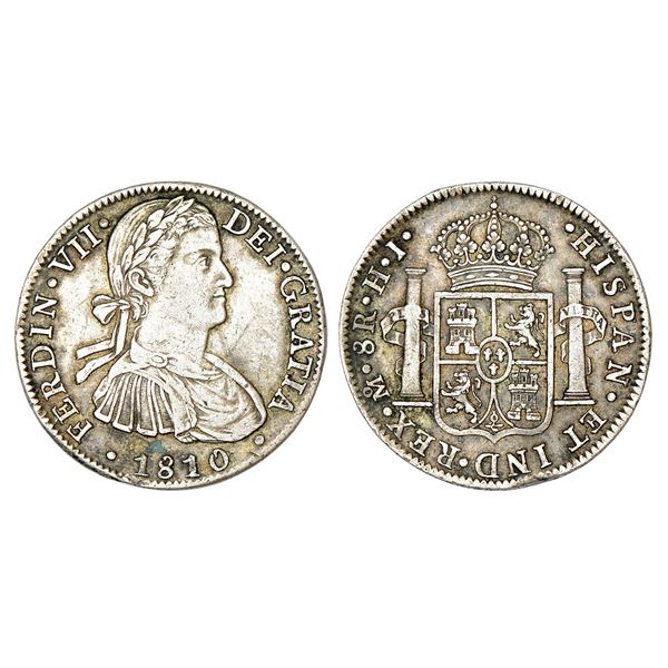 Foreign: Mexico, Ferdinand VII, silver 8 reales, 1810, 'MO/HJ' mintmark