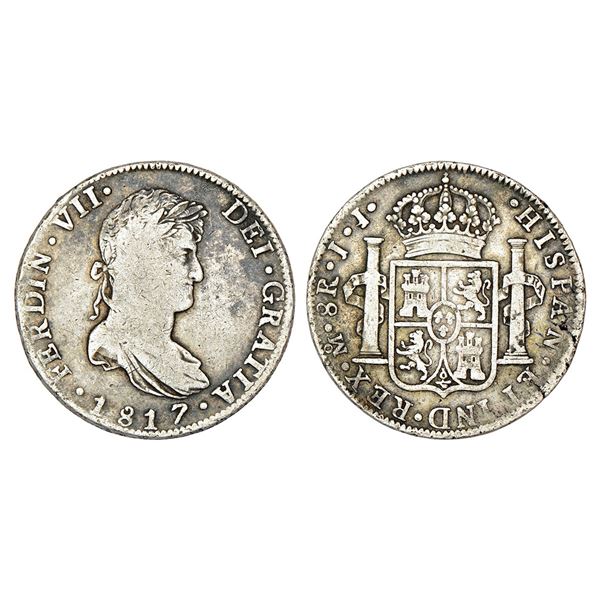 Foreign: Mexico, Ferdinand VII, silver 8 reales, 1817, 'MO/JJ' mintmark