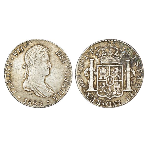 Foreign: Peru, Ferdinand VII, silver 8 reales, 1820, 'LIMAE/JP' mintmark