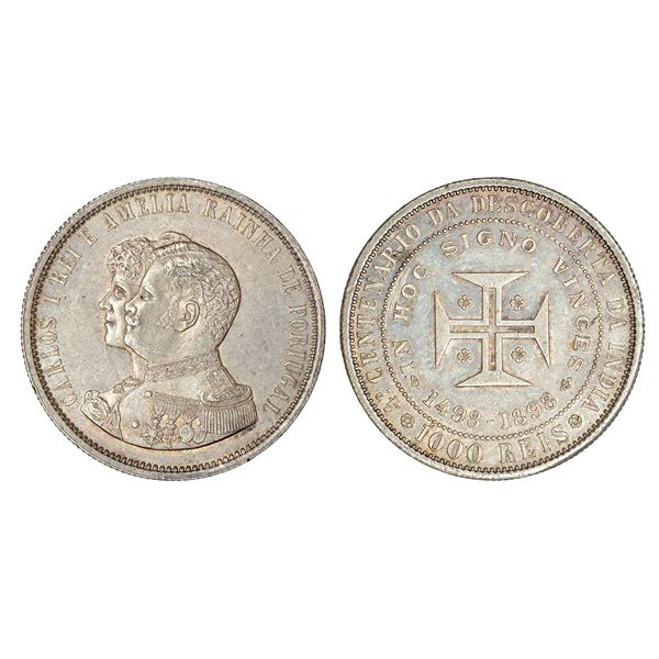 Foreign: Portugal, Carlos I (1889-1908 AD), silver 1000 reis, KM 539