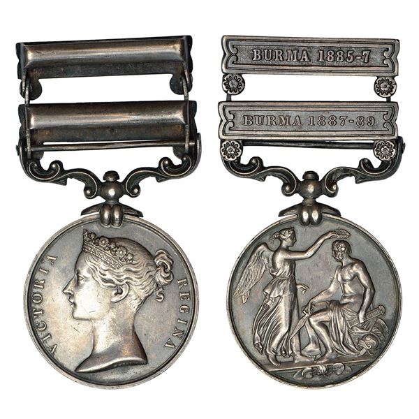 Medals: Victoria, India General Service Medal, silver, MYB 117, 47.30g.