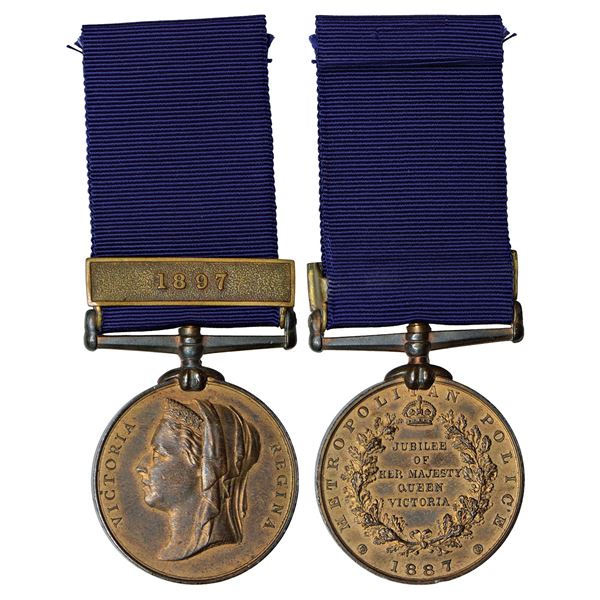 Medals: Victoria, Jubilee Police Medal, bronze, MYB 294, 35.73g.