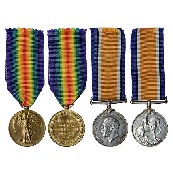 Medals: George V, First World War Medals (2 Medals)
