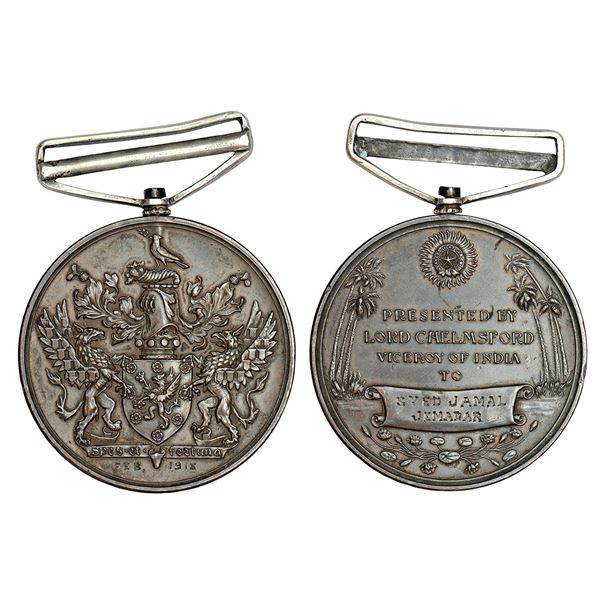 Medals: Chelmsford's Viceroy Presentation Medal, copper, Puddester 916.1