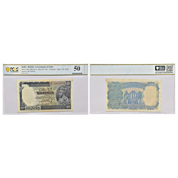 Paper Money: British India, George V, 10 rupees, 3rd issue, ND (1935), signed by J.W.