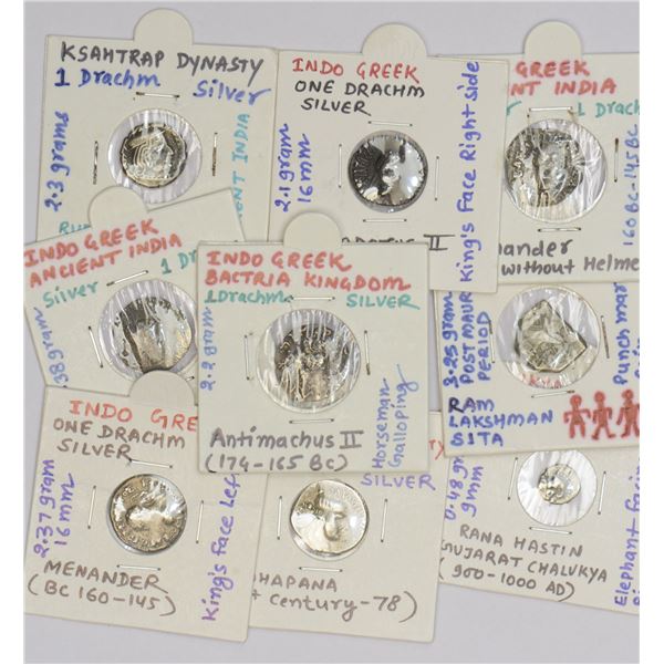 Large Lots: A group of 9 Ancient silver coins