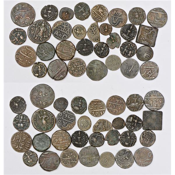 Large Lots: A group of 31 copper coins, includes