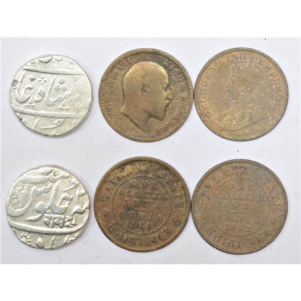 Large Lots: A group of 3 silver and copper coins