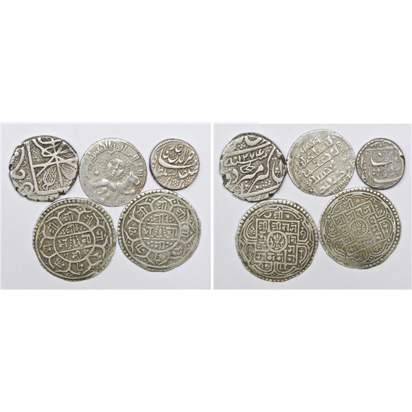 Large Lots: A group of 5 Foreign silver coins