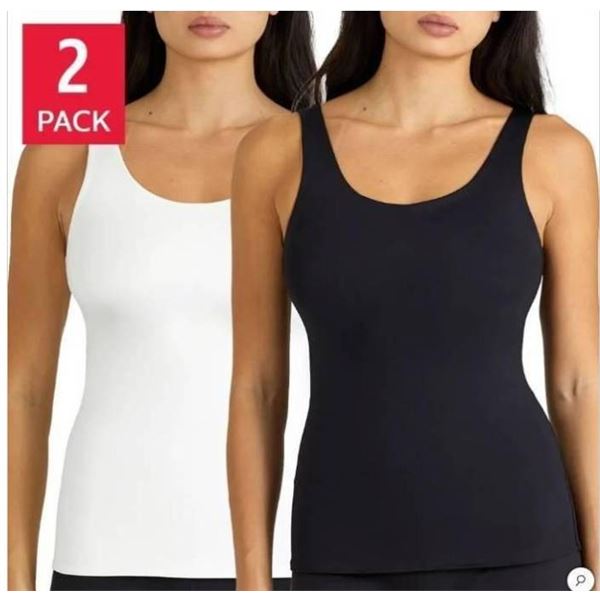 Frank And Oak Womenâ€™s Smoothing Contour Tank, Size Med, White & Black
