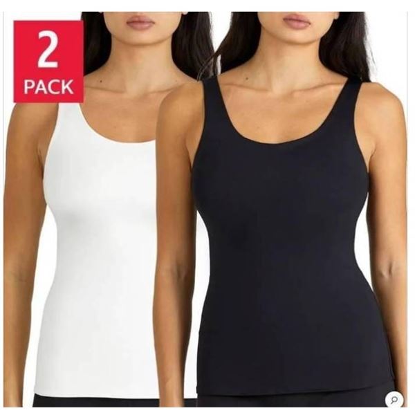 2 Pack Frank And Oak Womenâ€™s Smoothing Contour Tank, M/M